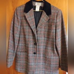 Vintage Bloomingdales Plaid Blazer (petite)